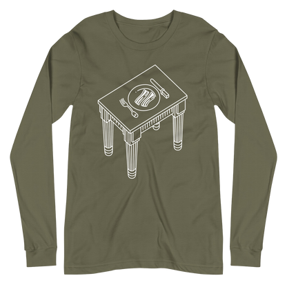 Pink Floyd Animals Bacon On The Table Long Sleeve Shirt